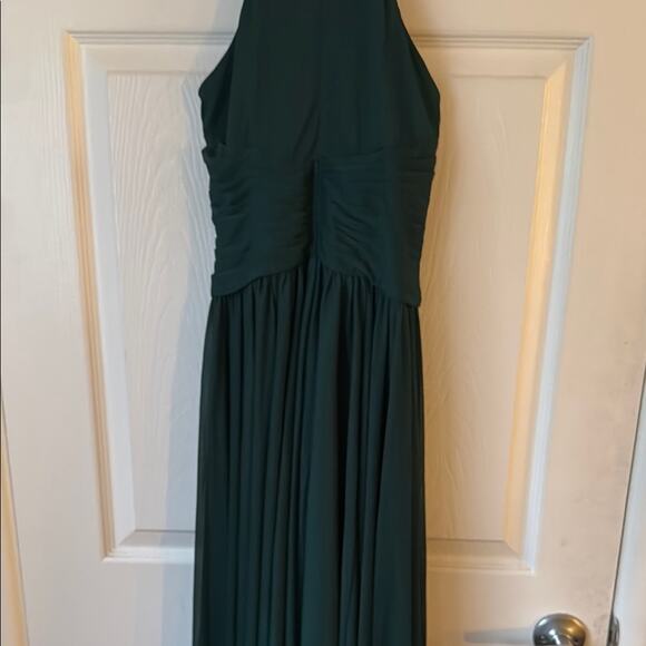 David's Bridal Celebrate DB Studio High-Neck Mesh Dress Juniper Green size 2 NWT - Picture 8 of 11